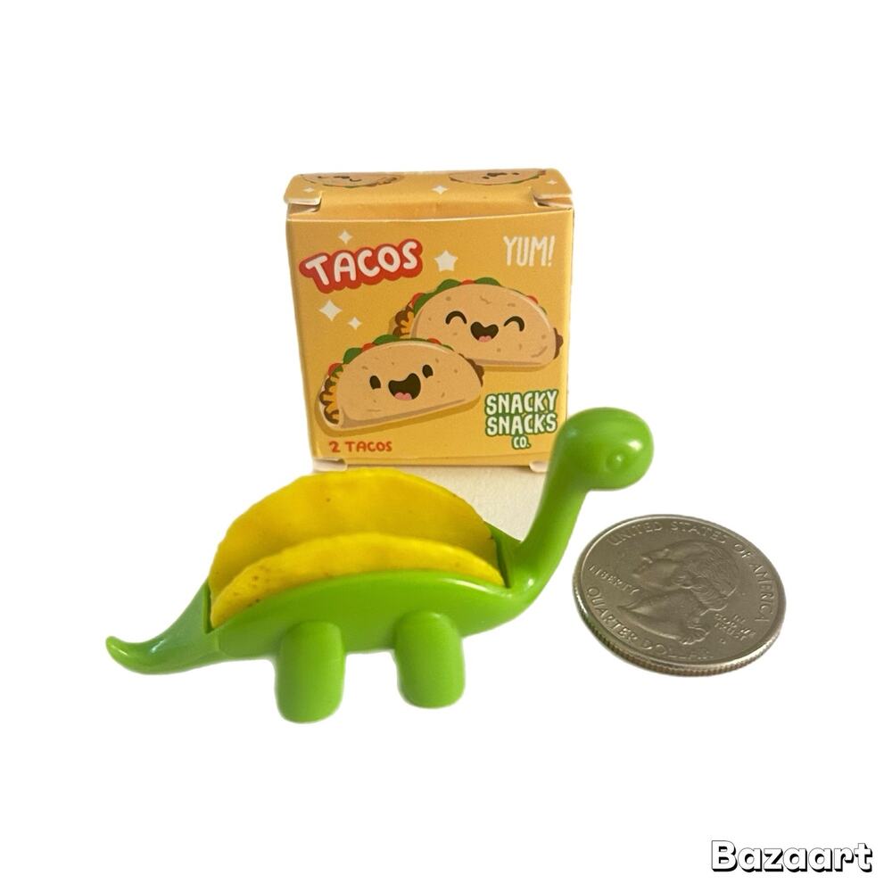 Miniverse Make It Mini Mini Taco Shell With Dinosaur Taco Holder